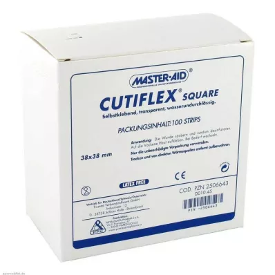 CUTIFLEX Folijski obliži kvadratni 38x38 mm MasterAid, 100 kosov