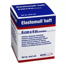 ELASTOMULL lepilni fiksirni povoj 6 cmx4 m, 1 kos