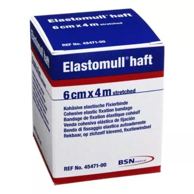 ELASTOMULL lepilni fiksirni povoj 6 cmx4 m, 1 kos ELASTOMULL lepilni fiksirni povoj 6 cmx4 m, 1 kos
