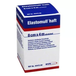 ELASTOMULL lepilni fiksirni povoj 8 cmx4 m, 1 kos