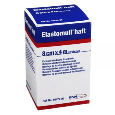 ELASTOMULL lepilni fiksirni povoj 8 cmx4 m, 1 kos