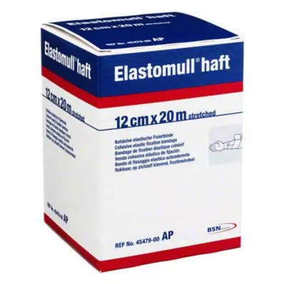 ELASTOMULL lepilni fiksirni povoj 12 cmx20 m, 1 kos