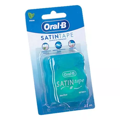 ORAL-B Zobna nitka SATINtape 25 m, 1 kos ORAL-B Zobna nitka SATINtape 25 m, 1 kos