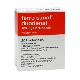 FERRO SANOL duodenalna Hartkaps.m.msr.überz.Pell., 20 kosov
