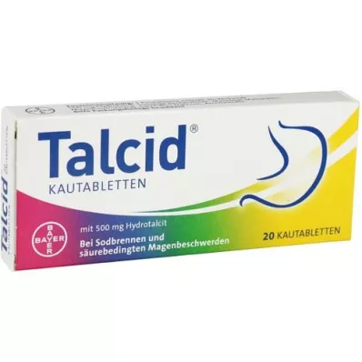 TALCID Žvečljive tablete, 20 kosov