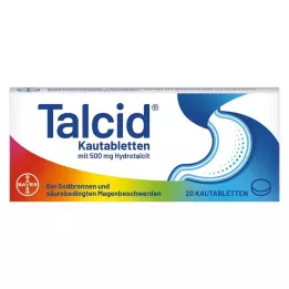 TALCID Žvečljive tablete, 20 kosov