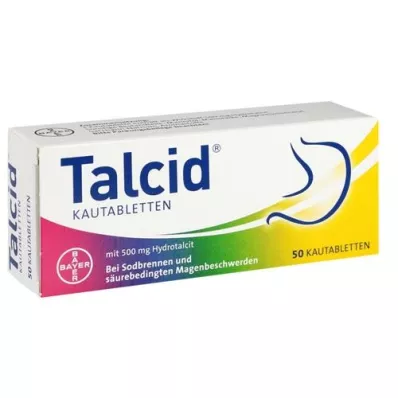 TALCID Žvečljive tablete, 50 kosov