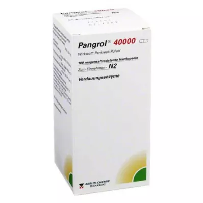 PANGROL 40.000 Trde kapsule z enterično prevlečeno lupino, 100 kosov PANGROL 40.000 Trde kapsule z enterično prevlečeno lupino, 100 kosov