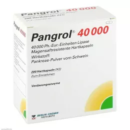 PANGROL 40.000 Trde kapsule z enterično prevlečeno lupino, 200 kosov