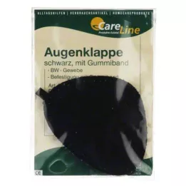 AUGENKLAPPE z gumijastim trakom črne barve, 1 kos