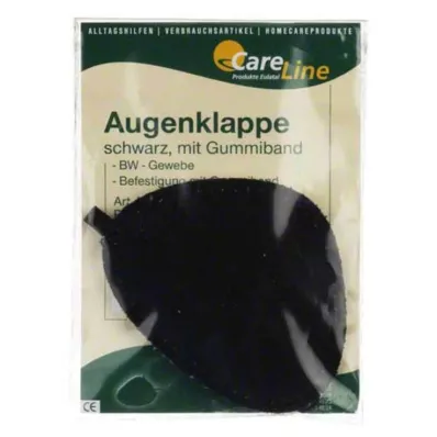 AUGENKLAPPE z gumijastim trakom črne barve, 1 kos