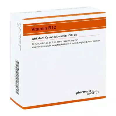 VITAMIN B12 RÖWO 1.000 μg ampule, 10X1 ml
