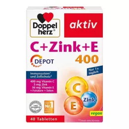 DOPPELHERZ Tablete C+Cink+E Depot, 40 kosov