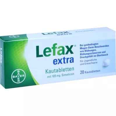 LEFAX dodatne žvečljive tablete, 20 kosov