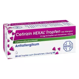 CETIRIZIN HEXAL Kapljice za alergije, 20 ml