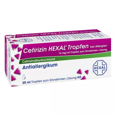 CETIRIZIN HEXAL Kapljice za alergije, 20 ml CETIRIZIN HEXAL Kapljice za alergije, 20 ml