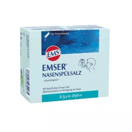 EMSER Sol za izpiranje nosu fiziološka Btl., 20 kosov