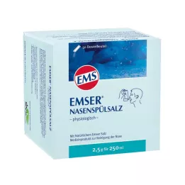 EMSER Sol za izpiranje nosu fiziološka Btl., 50 kosov