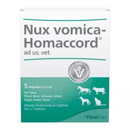 NUX VOMICA HOMACCORD ad us.vet.ampule, 5 kosov