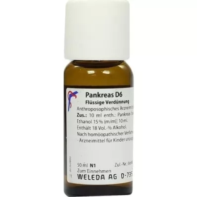 PANKREAS Raztopina D 6, 50 ml