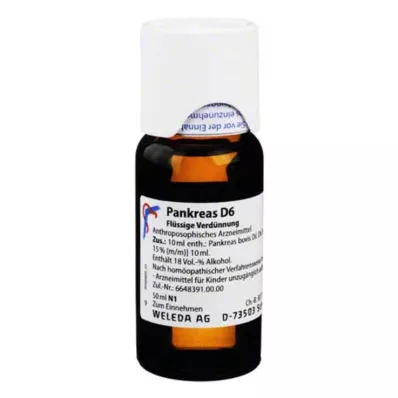 PANKREAS Raztopina D 6, 50 ml PANKREAS Raztopina D 6, 50 ml