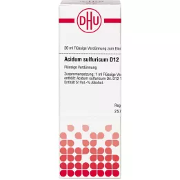 ACIDUM SULFURICUM Raztopina D 12, 20 ml