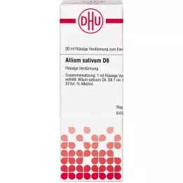 ALLIUM SATIVUM Raztopina D 6, 20 ml