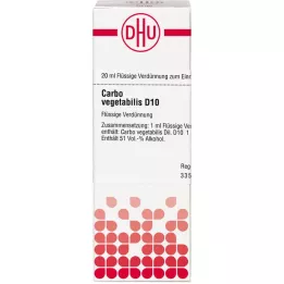 CARBO VEGETABILIS Raztopina D 10, 20 ml