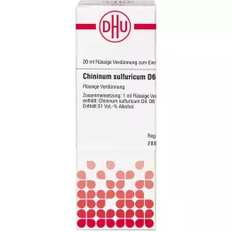 CHININUM SULFURICUM Raztopina D 6, 20 ml