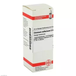 CHININUM SULFURICUM Raztopina D 6, 20 ml