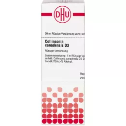 COLLINSONIA CANADENSIS Raztopina D 3, 20 ml