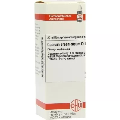 CUPRUM ARSENICOSUM Raztopina D 12, 20 ml
