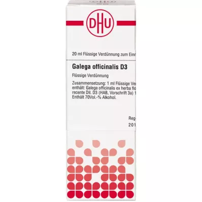 GALEGA officinalis D 3 razredčina, 20 ml