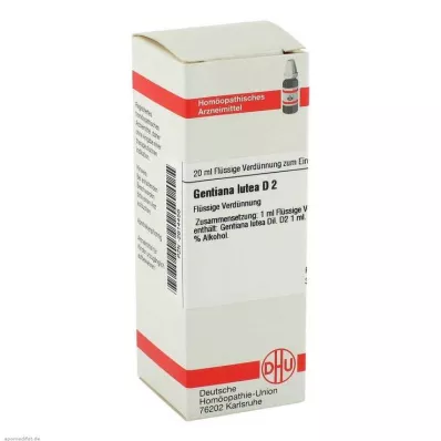 GENTIANA LUTEA Raztopina D 2, 20 ml GENTIANA LUTEA Raztopina D 2, 20 ml