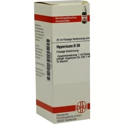 HYPERICUM D 30 razredčitev, 20 ml