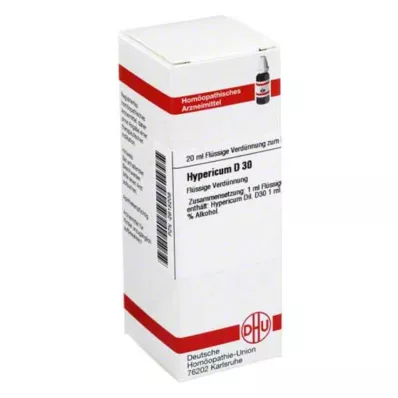 HYPERICUM D 30 razredčitev, 20 ml HYPERICUM D 30 razredčitev, 20 ml