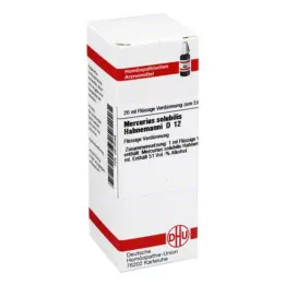 MERCURIUS SOLUBILIS Hahnemanni D 12 raztopina, 20 ml