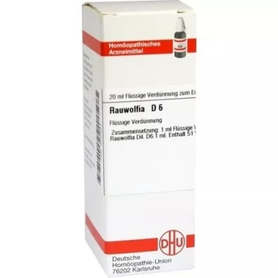 RAUWOLFIA Raztopina D 6, 20 ml