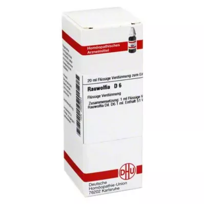 RAUWOLFIA Raztopina D 6, 20 ml