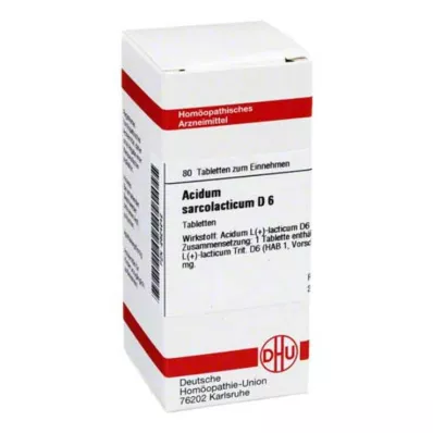 ACIDUM SARCOLACTICUM D 6 tablete, 80 kapsul