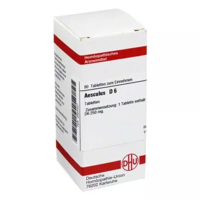 AESCULUS D 6 tablete, 80 kapsul AESCULUS D 6 tablete, 80 kapsul