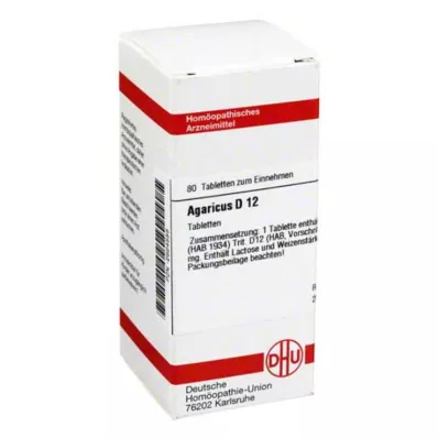 AGARICUS D 12 tablet, 80 kapsul