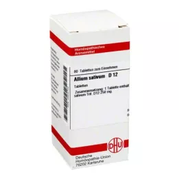 ALLIUM SATIVUM D 12 tablet, 80 kapsul