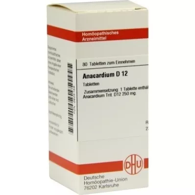 ANACARDIUM D 12 tablet, 80 kapsul