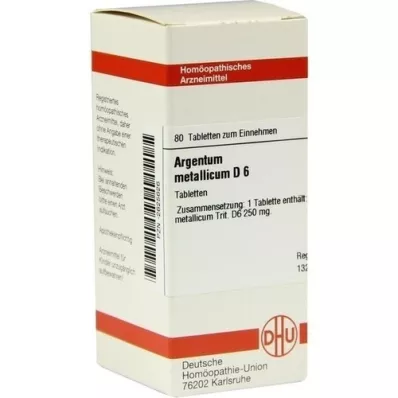 ARGENTUM METALLICUM D 6 tablete, 80 kapsul