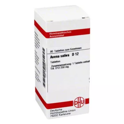AVENA SATIVA D 12 tablet, 80 kapsul AVENA SATIVA D 12 tablet, 80 kapsul