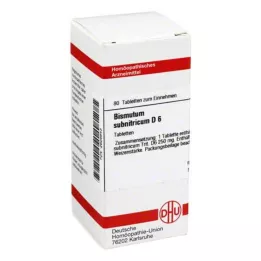 BISMUTUM SUBNITRICUM D 6 tablete, 80 kapsul