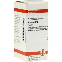 BRYONIA D 12 tablet, 80 kapsul