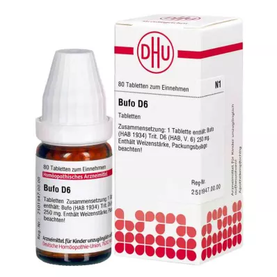 BUFO D 6 tablete, 80 kapsul