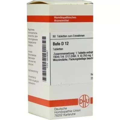 BUFO D 12 tablet, 80 kapsul